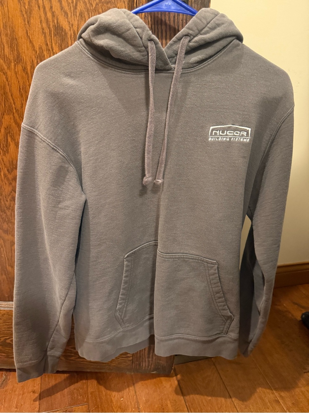 Men's Gray Hooded Nucor Pullover Sweatshirt